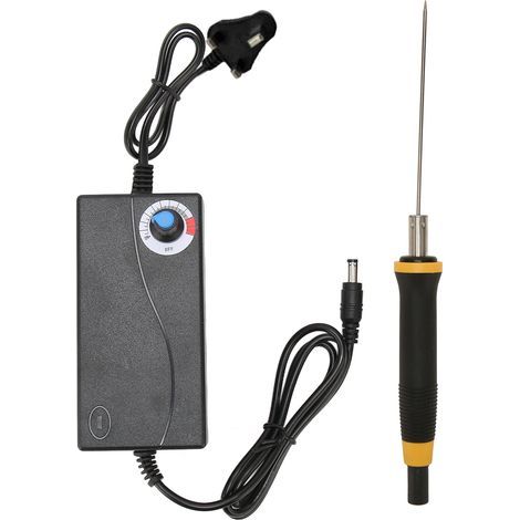 Découpeuse à Mousse 36W avec Poignée Anti-Brulure et Contrôle de Température, Câble Chauffant pour Sculpture et Modélisation, Prise UK 100‑240V (1/5)