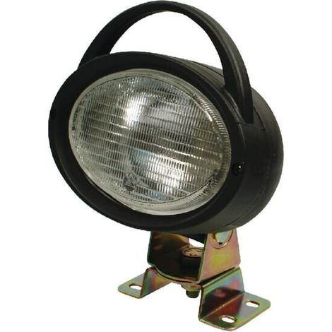 Faro da lavoro alogeno ovale 12V trasparente fissaggio a vite 160x195 mm Ajba AJBA LA08001