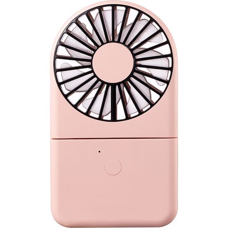 Ventilateur portable rose d'été, ventilateur suspendu, mini ventilateur suspendu avec batterie externe, ventilateur portable rechargeable par USB (1/4)