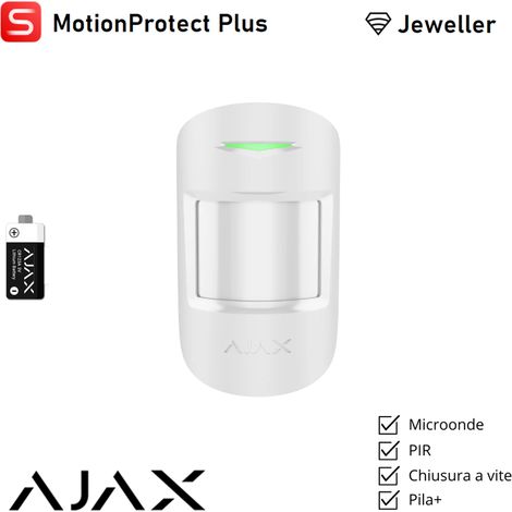 133215 Superior MotionCam PhOD Jeweller 8EU détecteur de mouvement IR sans fil photo alarme demande scénario black Ajax