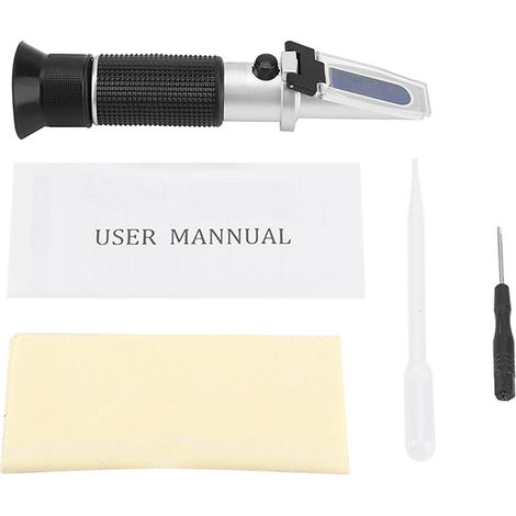 Réfractomètre Brix Professionnel 0-20% - Testeur de Sucre pour Bière et Jus de Fruits