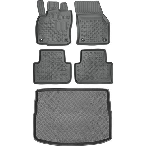 Ensemble de tapis de sol et de coffre pour Volkswagen Golf Sportsvan Minivan (2014-2020)