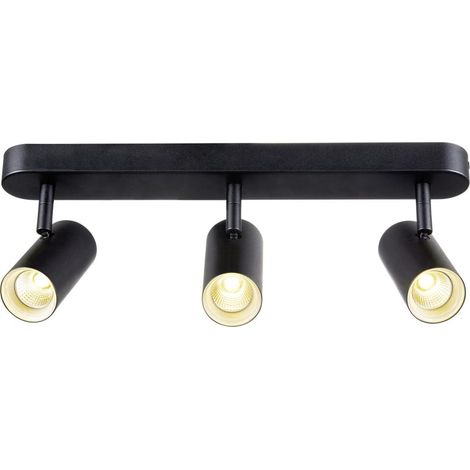 Applique et plafonnier NOBLO® triple rond 2000-3000 K 22W PHASE 36° noir - SLV - 1008708