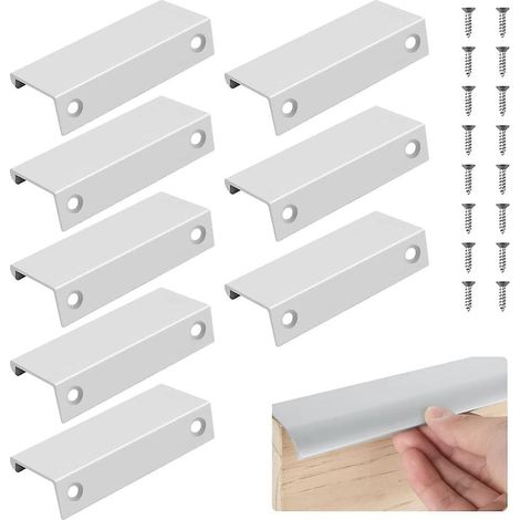 lot De 2 Supports De Cravate Pour Rideaux Bohmiens Faits La Main - En Coton Tiss La Main - Blancs Casss (1/5)