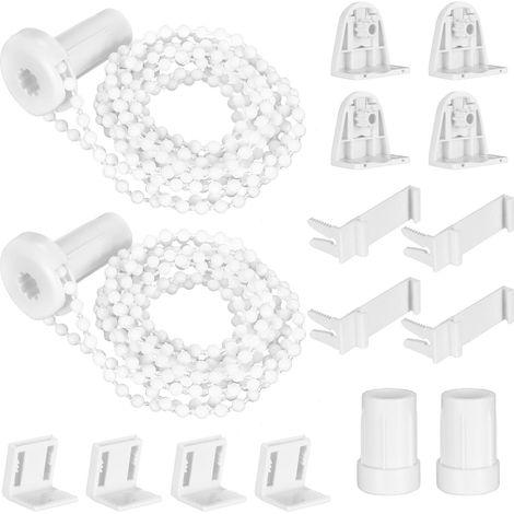2 Sets Fixation pour Store Enrouleur, 17mm Accessoires pour Stores Enrouleurs, Rechange de Accessoires de Store à Enrouleur pour Store Fenetre Store Enrouleur Occultant (1/5)