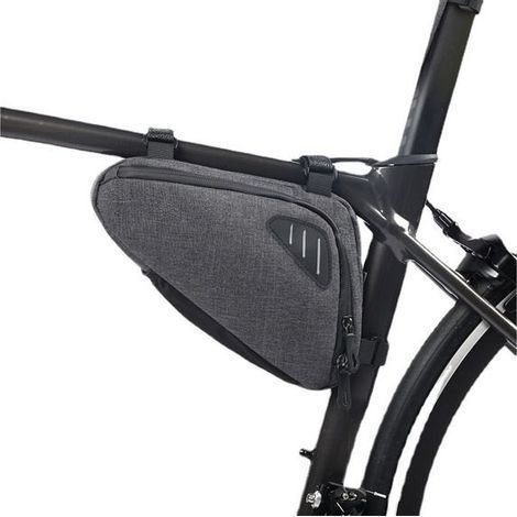 Fahrradtasche für das Vorderrohr, Fahrradtasche, Fahrradzubehör – Grau (1/5)