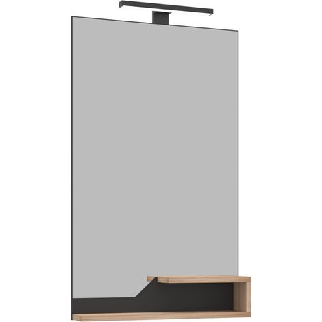 Dekorativer Holzspiegel "Galia 60" – 60 x 14 x 100 cm – Eiche (1/3)