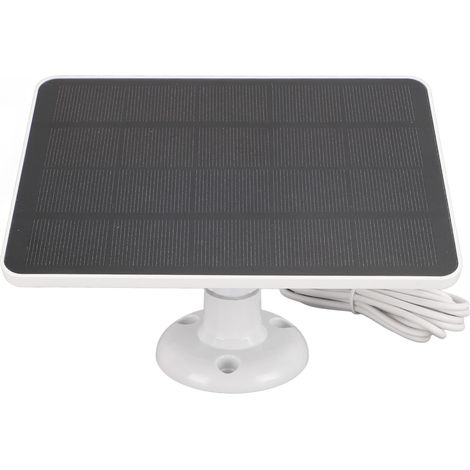 Panneau solaire 4W 5V pour caméra de sécurité, chargeur solaire haute efficacité pour Arlo Pro 4, Ultra 2, Pro 3, Ultra Pro 5S et Pro 3 (blanc) (1/5)