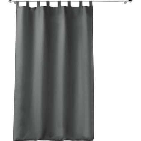 Vorhang mit Schlaufen ESSENTIEL, 140 x 260 cm, grau