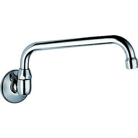 CAÑO GIRATORIO DE PARED TIPO TUBO. LONGITUD: 287 MM. CROMO