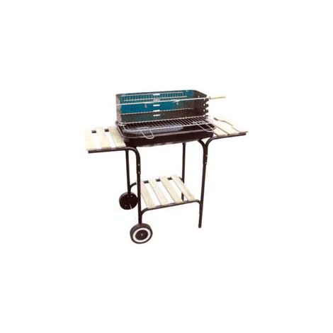 BARBECUE RETTANGOLARE CON PIANI LEGNO CALIFORNIA  bracere cm.60x40    LAPILLO