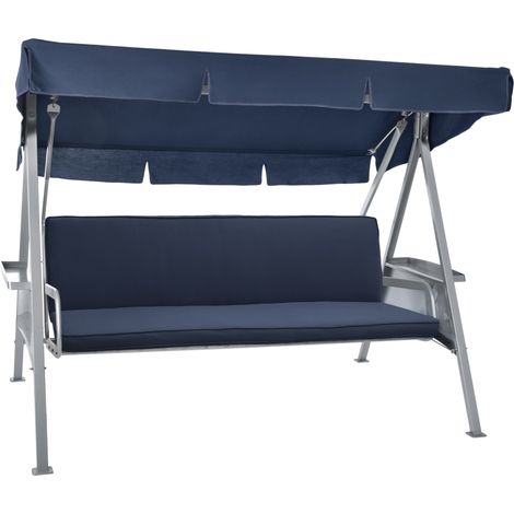 Coussin pour balancelle Loft HS, set de 2, 180x50cm, bleu foncé