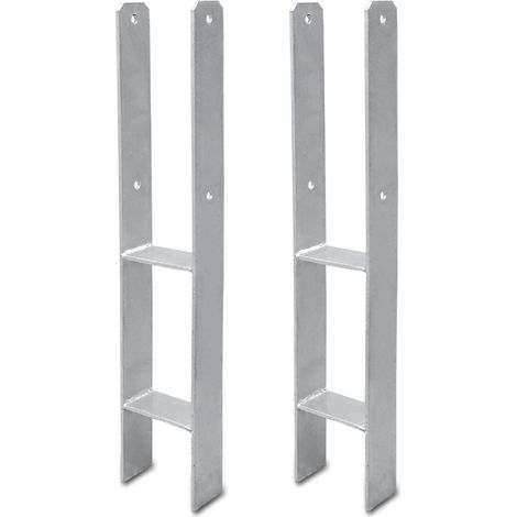 Randaco H-anchor 101mm Post Carrier 2 pezzi di scarpe post-ancoraggio Post Carport Carty-Beams Huped Fire ， per pali 10x 10 cm, auto coperto, case a traino (1/5)