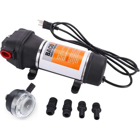AC230V Pression d'eau Pompe à Diaphragme 17L/min 40 PSI (1/4)