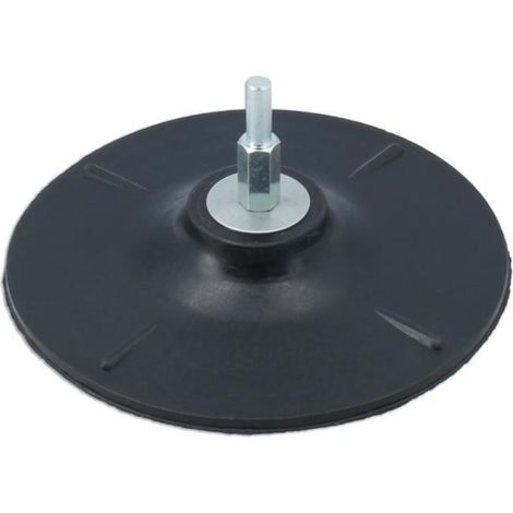 PIASTRA DI SUPPORTO IN GOMMA PER DISCHI Ø 125 mm