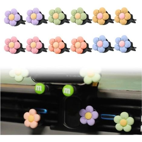 Désodorisant Voiture - Non spécifié - 12 Pièces - Parfum Fleur - Clips de Ventilation - Décoration Intérieure (1/4)
