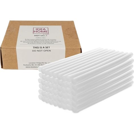 Bâtons de Colle Chaude Transparents Ø 7 mm x 100 mm – Lot de 50 – Sticks sans Odeur pour Pistolets 7–8 mm – Forte Adhérence & Haute Stabilité Thermique (1/5)