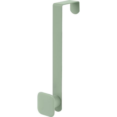 Gancio bagno singolo in acciaio e plastica verde quadrato Fiore (1/3)