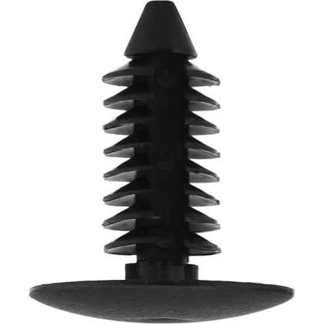 Clip de fixation en plastique - 100pcs - Noir - Facile à installer - Remplacement pour pare-chocs (1/4)