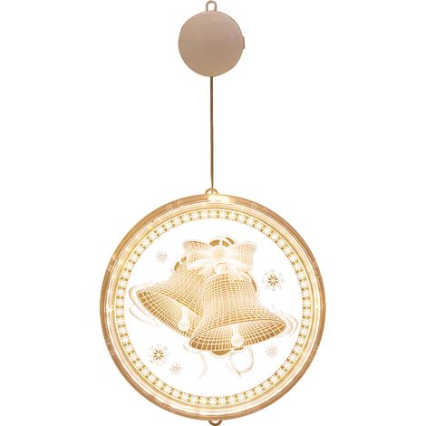 Guirlande Lumineuse De Noël - Guirlande À LED Sur Pile - Pour Décoration Murale Fenêtre Jardin Terrasse - 3D En Acrylique - 1 Pièce (1/5)