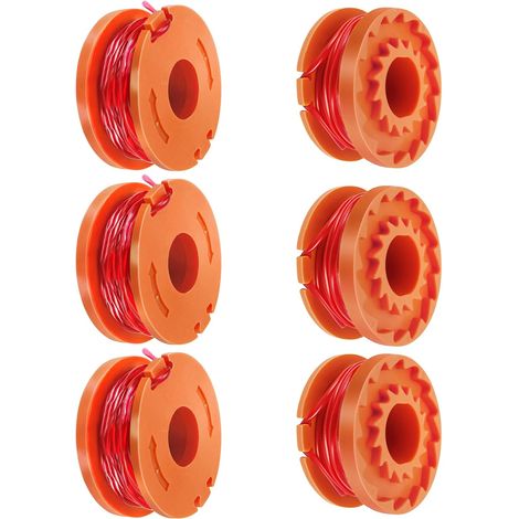 Packung mit 6 Spulen und Ersatzfaden für Argos McGregor MCT2X1825 CLGT18LG/1 WX150 Freischneider