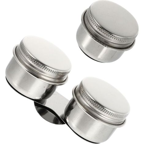 Palette à Huile en Acier Inoxydable Et Plastique Couvercle, Lot De 2 Pots De Lavage pour Pinceaux, Multifonction, Portable, pour Artistes Peinture à l'huile, Intérieur Et Extérieur (1/5)