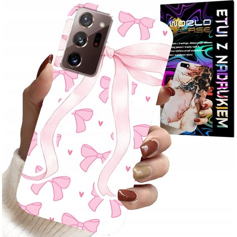 Custodia per Samsung Note 20 Ultra - Nastri rosa con motivi alla moda (1/5)
