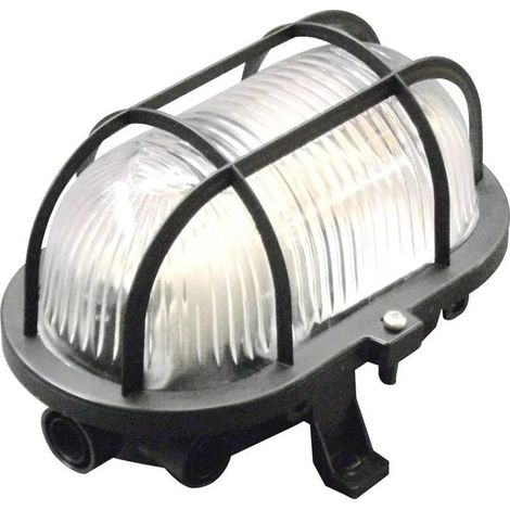 Muller-Licht Lampada Ovale Nera IP44 18 cm