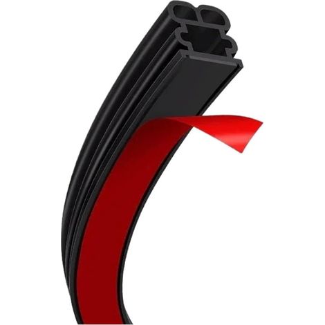 Joints de porte de voiture Double couche, bandes d'étanchéité en caoutchouc, Protection insonorisée, étanche, for capot de coffre de porte(Large 5m) (1/5)