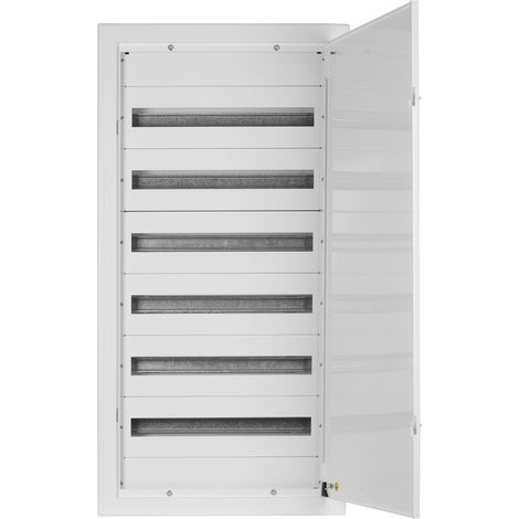 Doktorvolt Verteilerkasten Unterputz Sicherungskasten aus Metall 144 Module 6-reihig IP30 1239 (1/5)