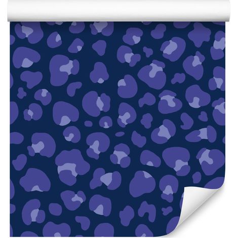 Papel pintado de cuero azul y morado, detalle nítido, 50x1000 cm (1/5)