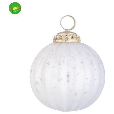 Sfera in Vetro Daring Bizzotto Bianco Opaco Ø 100mm