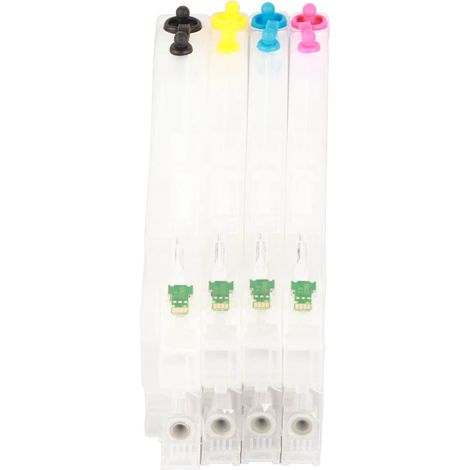 4 cartouches d'encre jetables rechargeables vides pour imprimante, modèle allongé LC3319, lot de 4 (1/5)