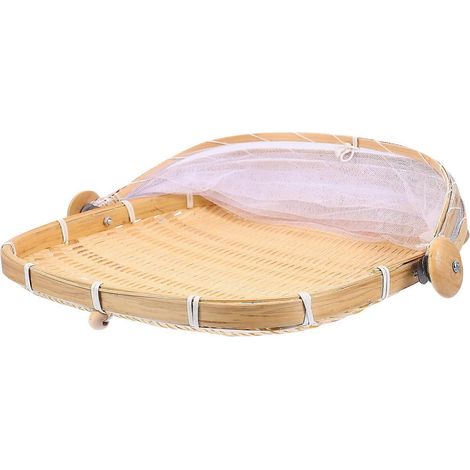 1 panier en bambou pour ranger fruits, légumes et pain (1/5)