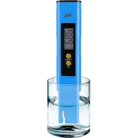 pH-mètre numérique, résolution de 0,01, plage de 0 à 14, pour eau potable, aquariums, piscines, finition bleue.-AquaForge (1/5)
