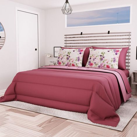 Couette, Edredon, Prune, Couette 170x260, Couette 1 Personne, Couette Lit Simple, Couette Hiver, Couette Double Face, 100% (1/5)