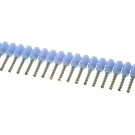 Embout à sertir Weidmuller, 0.75mm², Bleu, longueur 8mm ( Prix pour Boîte de 500 )