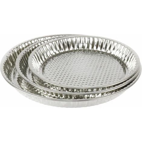 Trade Shop - Tris Tart Moldes Pasteles De Postre En Tin 24/28/32 Cm Bandejas 007910a -