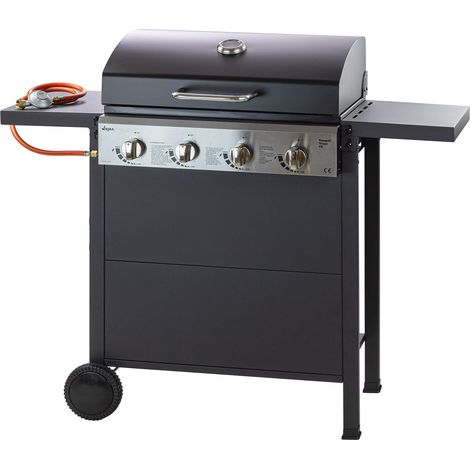 Gasgrill Texas, 4 Flammen X Grill Brenner, 3 Grillroste 59x35, mit Ablagen (1/5)