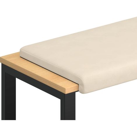 Cojín de banco Microfibra Beige Profundidad 35 cm vidaXL (1/5)