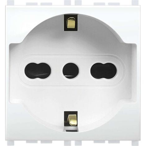 MIVIDA MV6050 PRESA SCHUKO BIPASSO 2P+T - 6 pezzi