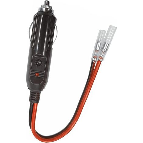 Câble d'alimentation de rechange pour allume-cigare 12 V/24 V avec fusible 15 A - Convient pour différents appareils haute performance CC 12 V ou 24 V (1/5)