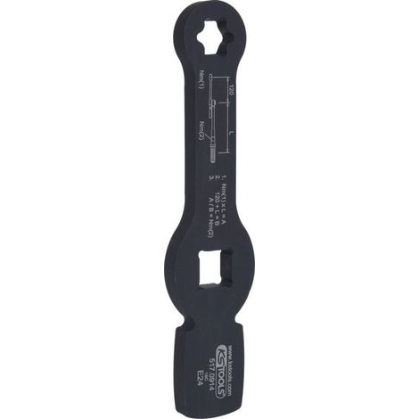 KS Tools 3/4" Schlag-Torx-E-Schlüssel mit 2 Schlagflächen, E24 - 517.0914