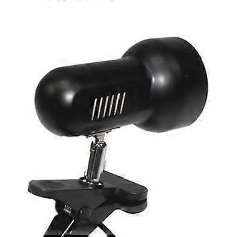 Support de lampe de table à pince, rotation à 360°, douille E27, base de lampe avec interrupteur, fil, motif tortue, aquarium, prise UE (noir) (1/4)