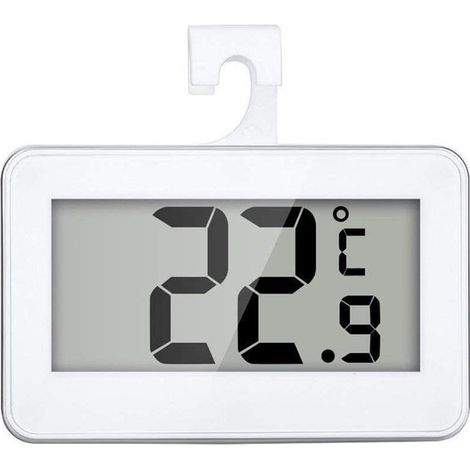 Dailygoods – Digitales Kühl-/Gefrierschrankthermometer – Präzisionsthermometer – Wasserdicht – Weiß – Frostalarm – Für den Hausgebrauch – Modell UD05 (1/5)