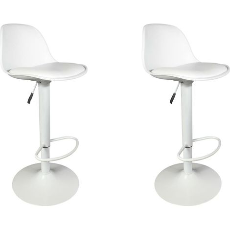 Lot de 2 tabourets de bar réglables design scandinave ISAK (1/5)
