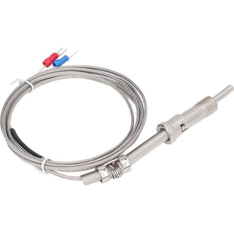 Sonde de température à filetage type K, transmetteur thermocouple à poignée droite, plage de mesure 0 à 800 °C, modèle WRNT (1/5)