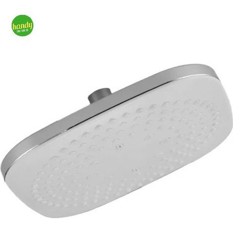 Soffione Quadrato Ambra Bathroom Balance In Abs Bianco 21 X 21 Cm (1/2)