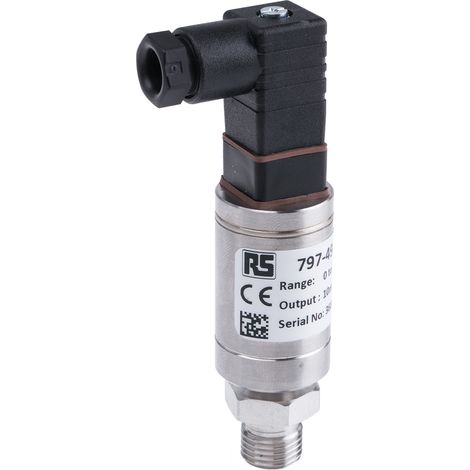 Capteur de pression, Relative 1bar max, pour Air, Gaz, Liquide Hydraulique, Liquide, Eau, G1/4, 312 V c.c., IP65 ( Prix pour 1 )