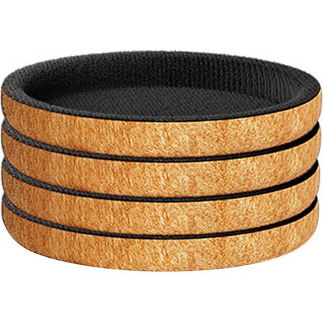 Lot de 4 tapis de déménagement épais, en feutre réutilisable, adaptés au glissement de meubles, au déplacement des pieds de table et de canapé à roulettes, faciles à utiliser. (1/5)